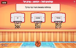 משחק קולעים לסל פרק יט' ספר יהושע!